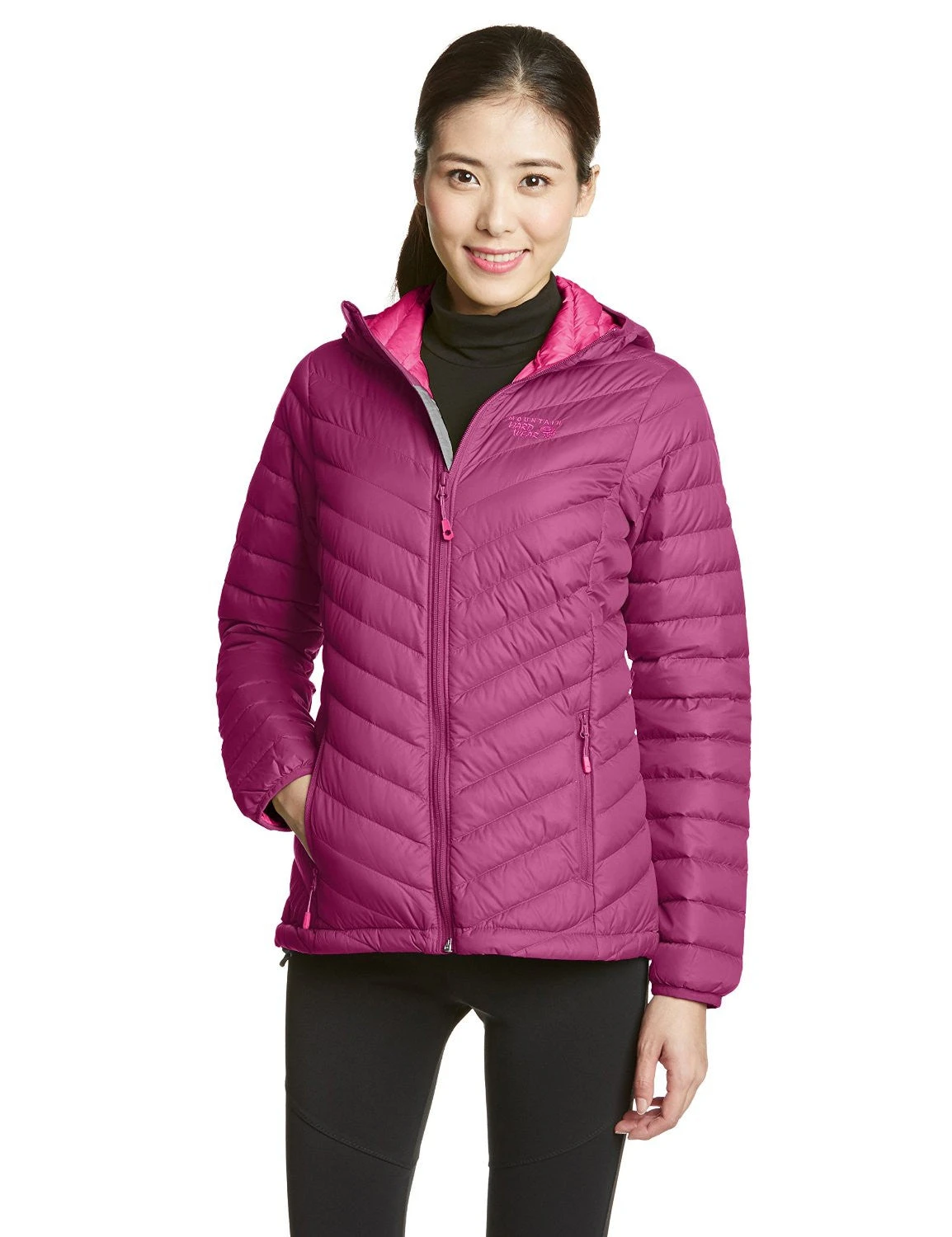 Mountain Hardwear Micro Ratio Hooded Down Jacket - Women's 2 Mountain Hardwear Micro Ratio Hooded Down Jacket - Women's - Image 2