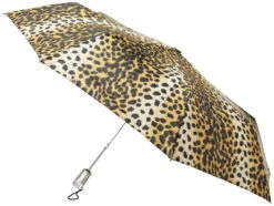 Totes Signature Basic AOC Compact Umbrella - Leopard