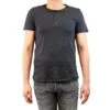 Buffalo By David Bitton Nifun Cotton Henley T-Shirt Casual Tee - Faded Cannon - Mens