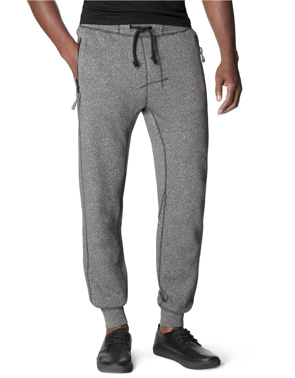 Calvin Klein Modern Fit Knit Logo Pants - Grey Heather - Mens 2 Calvin Klein Modern Fit Knit Logo Pants - Grey Heather - Mens - Image 2