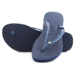 Havaianas Slim Crystal Glamour Swarovski Thong Flip Flop Sandal - White - Womens -Clothing Sales Store havaianas4119517 0555 1