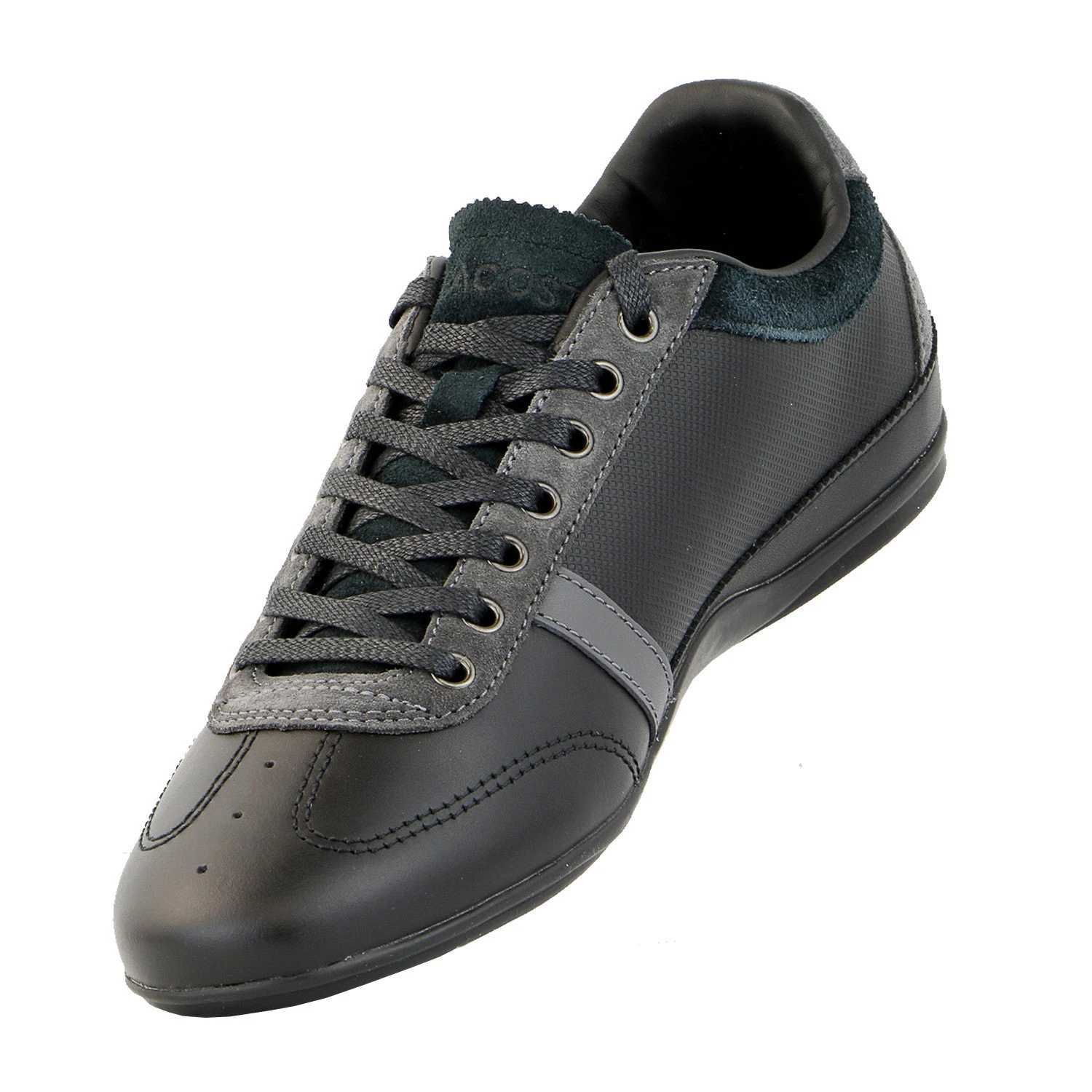 Lacoste Misano Fashion Sneaker Shoe - Black/Dark Grey - Mens 1 Lacoste Misano Fashion Sneaker Shoe - Black/Dark Grey - Mens