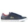 Lacoste Graduate Vulc TS US Fashion Sneaker Shoe - Dark Blue/Red - Mens
