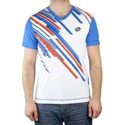 Lotto Slade Tennis Tee Shirt - Atlantic White - Mens