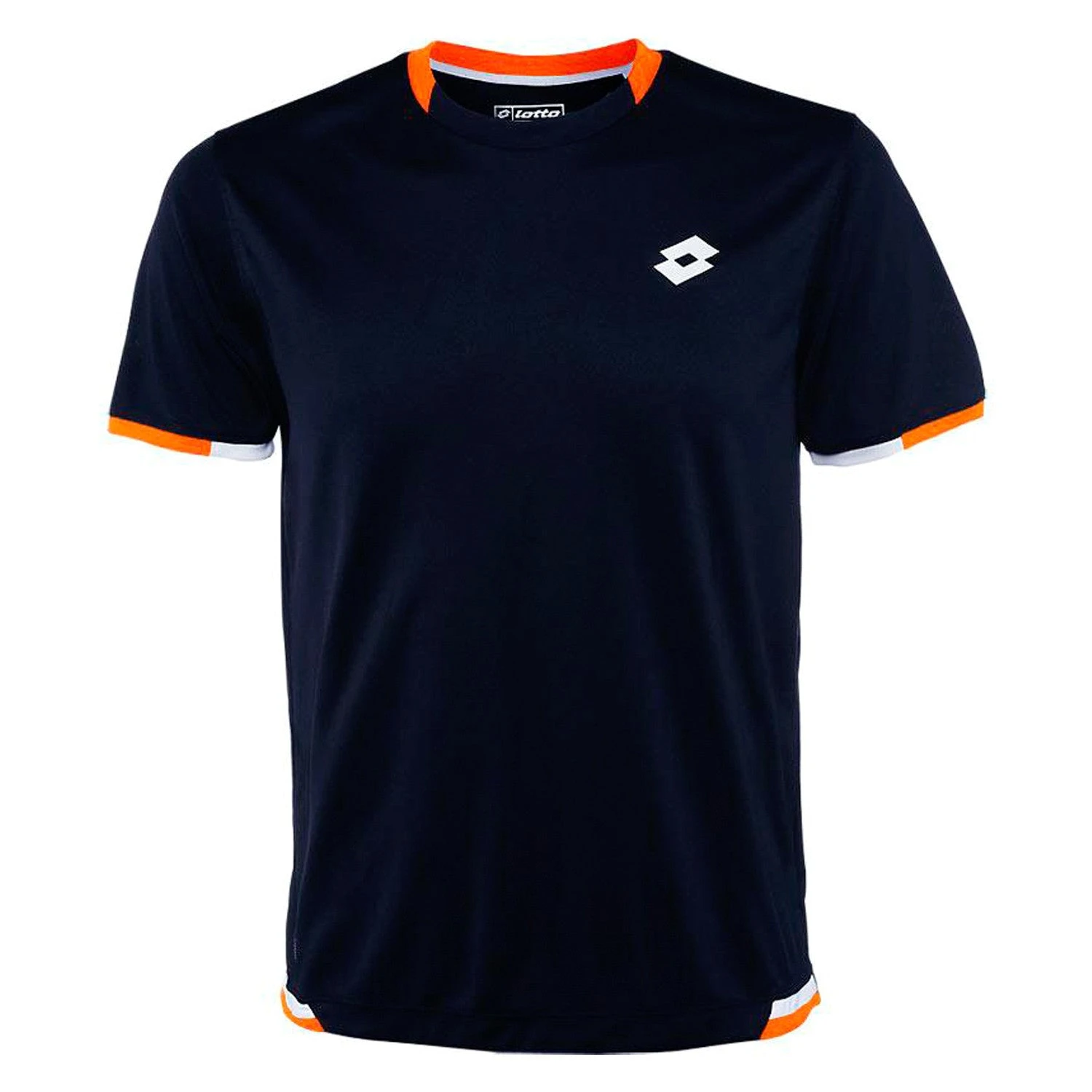 Lotto LOB Polo Tee Shirt - Navy/Samba - Mens 1 Lotto LOB Polo Tee Shirt - Navy/Samba - Mens