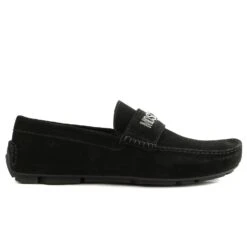 Moschino Rovesciato Moccasin Loafer Shoe - Blue - Mens -Clothing Sales Store moschino56092 BLACK 1