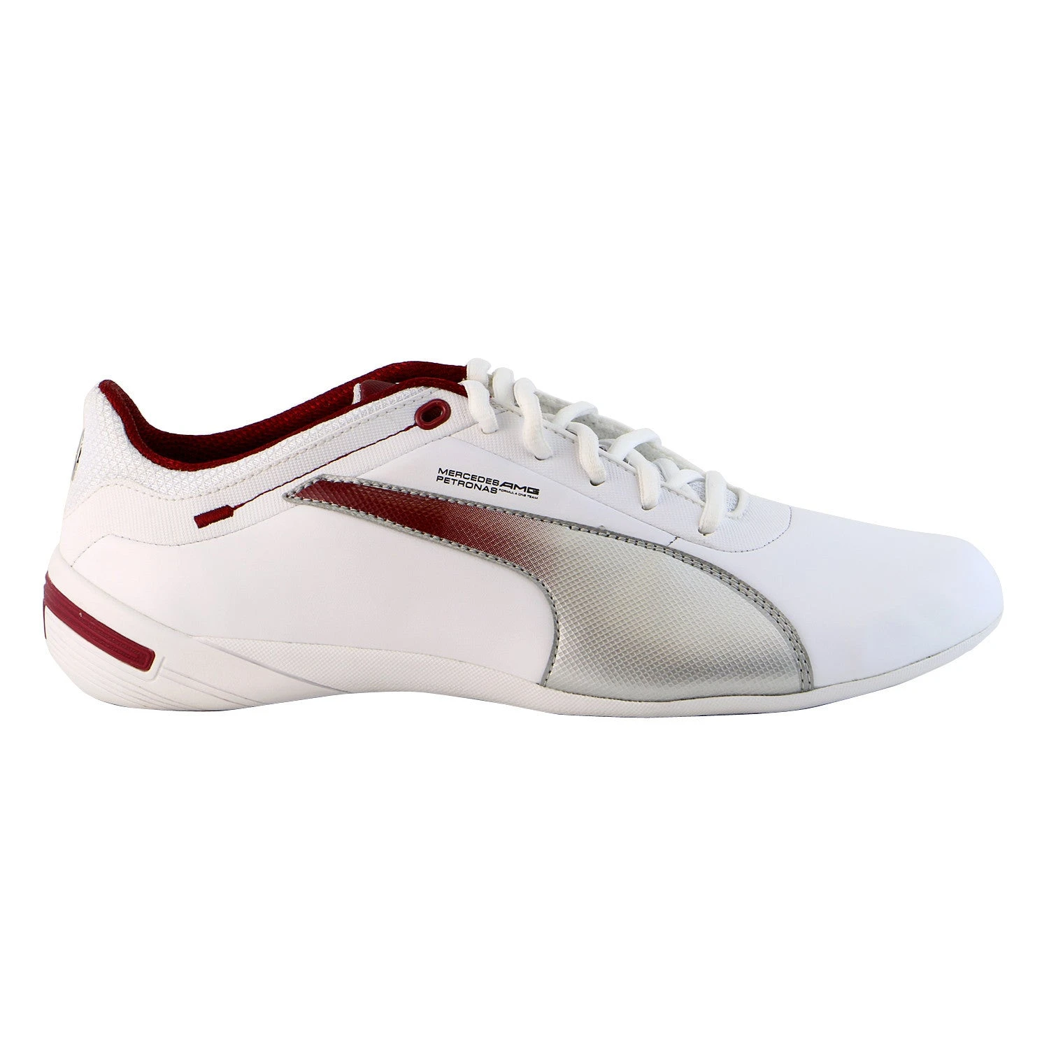 Puma Touring Cat Mercedes Grid Motorsport Fashion Shoe - White/Puma Silver/Biking Red - Mens 1 Puma Touring Cat Mercedes Grid Motorsport Fashion Shoe - White/Puma Silver/Biking Red - Mens