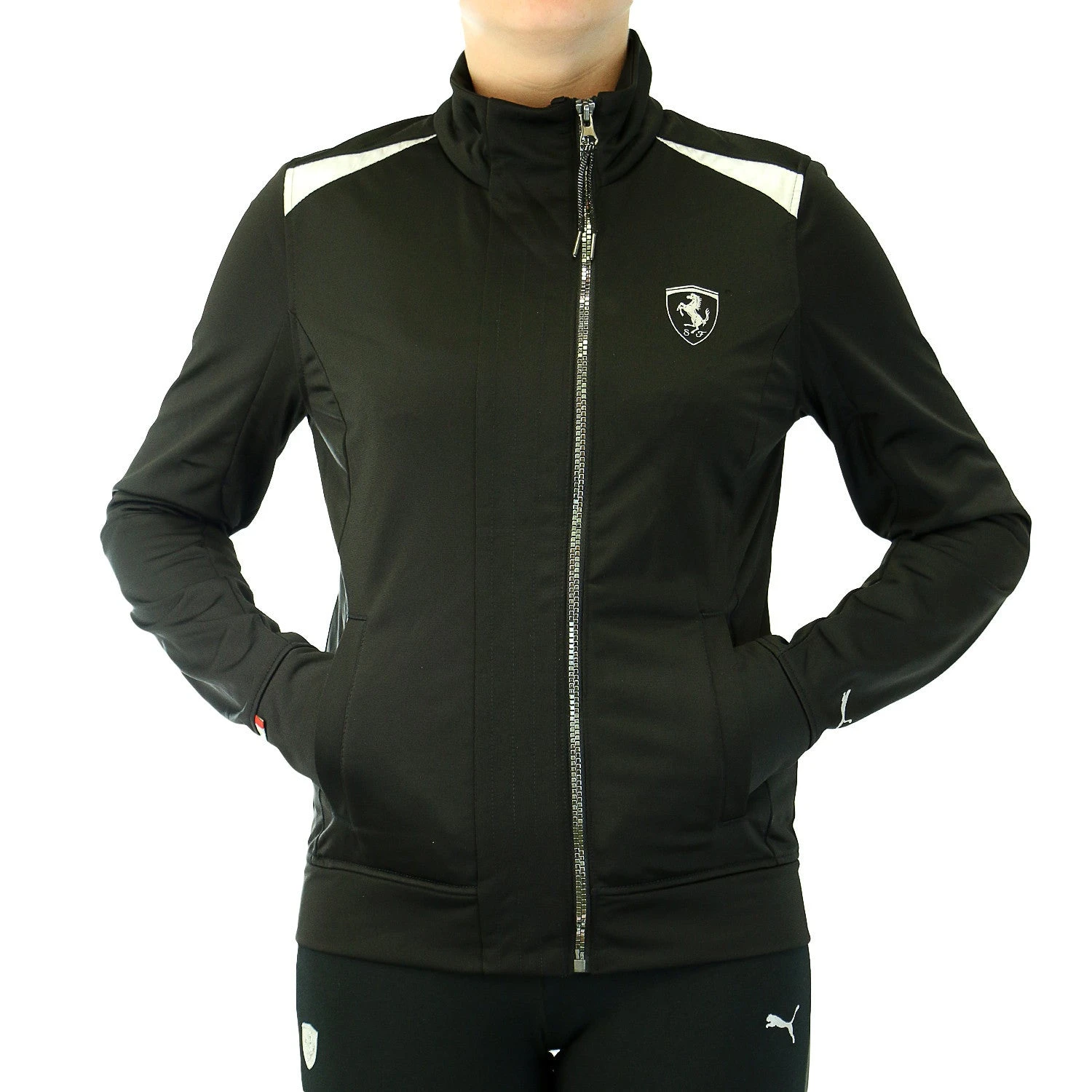Puma Ferrari Track Jacket - Black - Womens 1 Puma Ferrari Track Jacket - Black - Womens