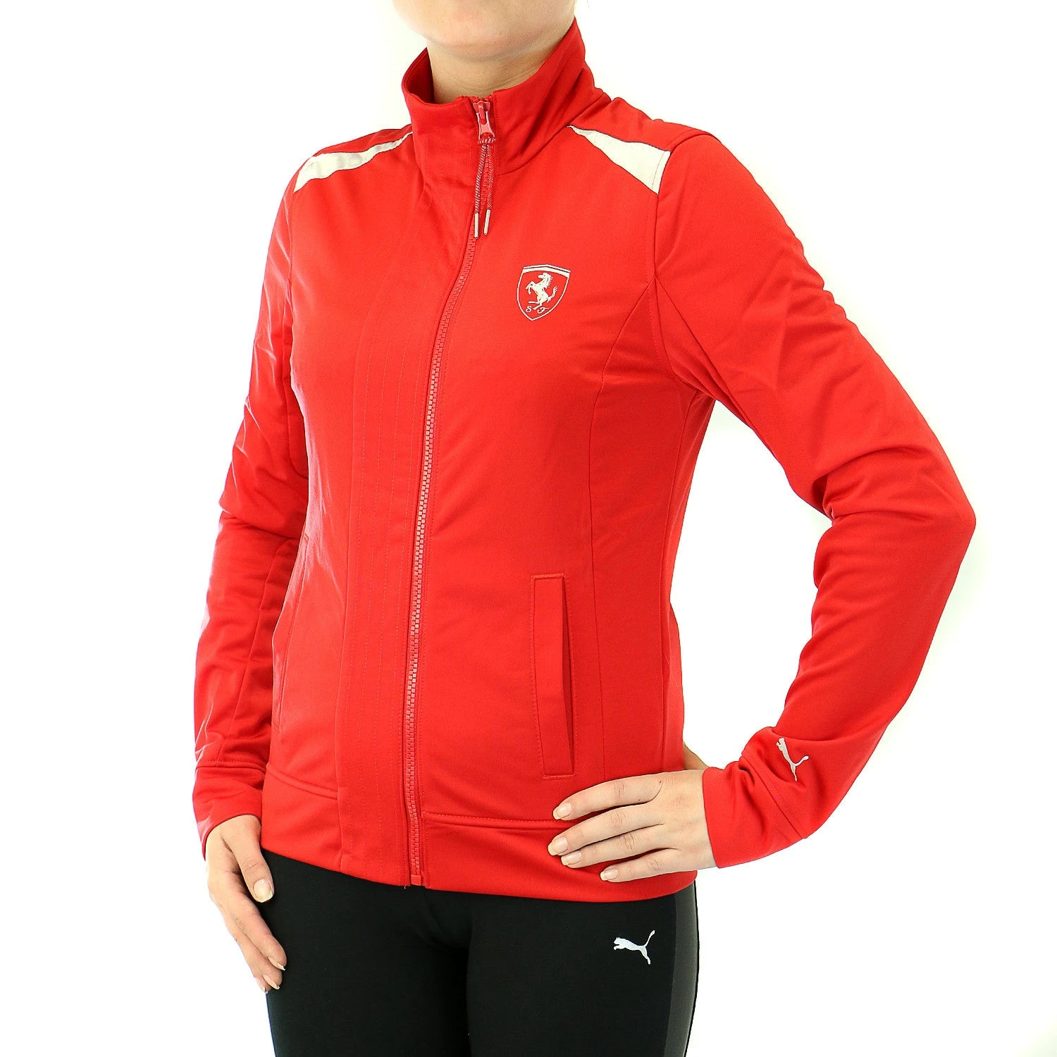Puma Ferrari Track Jacket - Black - Womens 2 Puma Ferrari Track Jacket - Black - Womens - Image 2