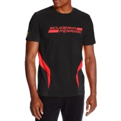 Puma Ferrari Tee Shirt - Black - Mens