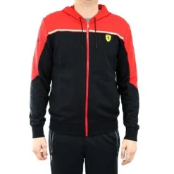 Puma Scuderia Ferrari Hooded Sweat Jacket - Black - Mens