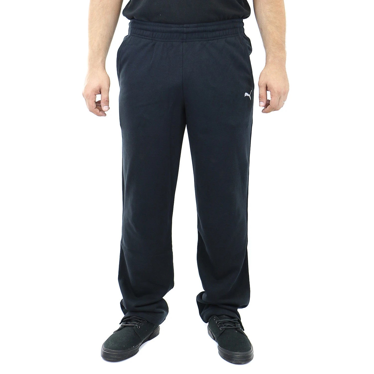 Puma Open Sweat Pants Open Sweatpants - Black - Mens 1 Puma Open Sweat Pants Open Sweatpants - Black - Mens