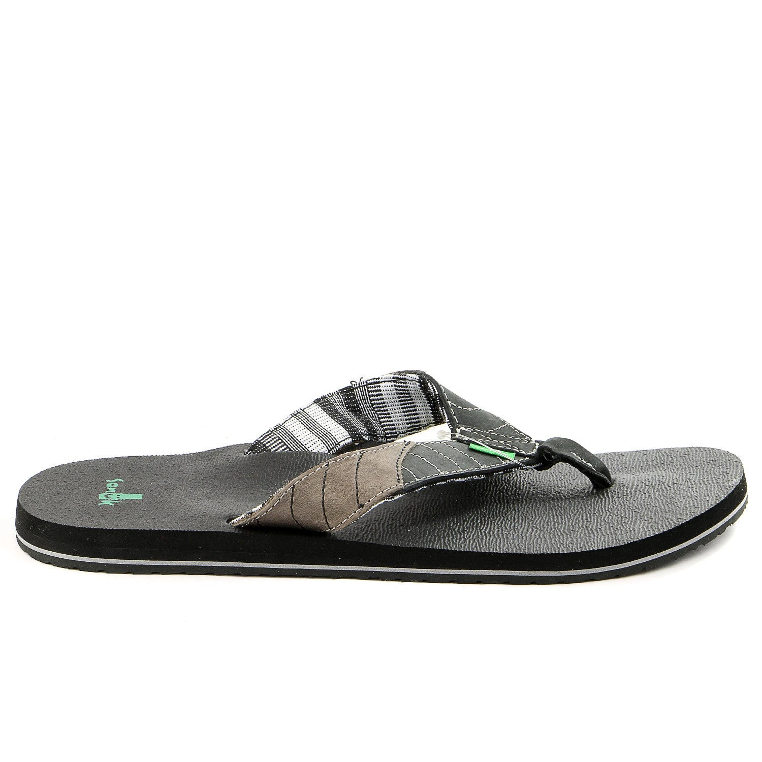 Sanuk Pave The Wave Flip Flop - Dark Brown/Tan - Mens 2 Sanuk Pave The Wave Flip Flop - Dark Brown/Tan - Mens - Image 2