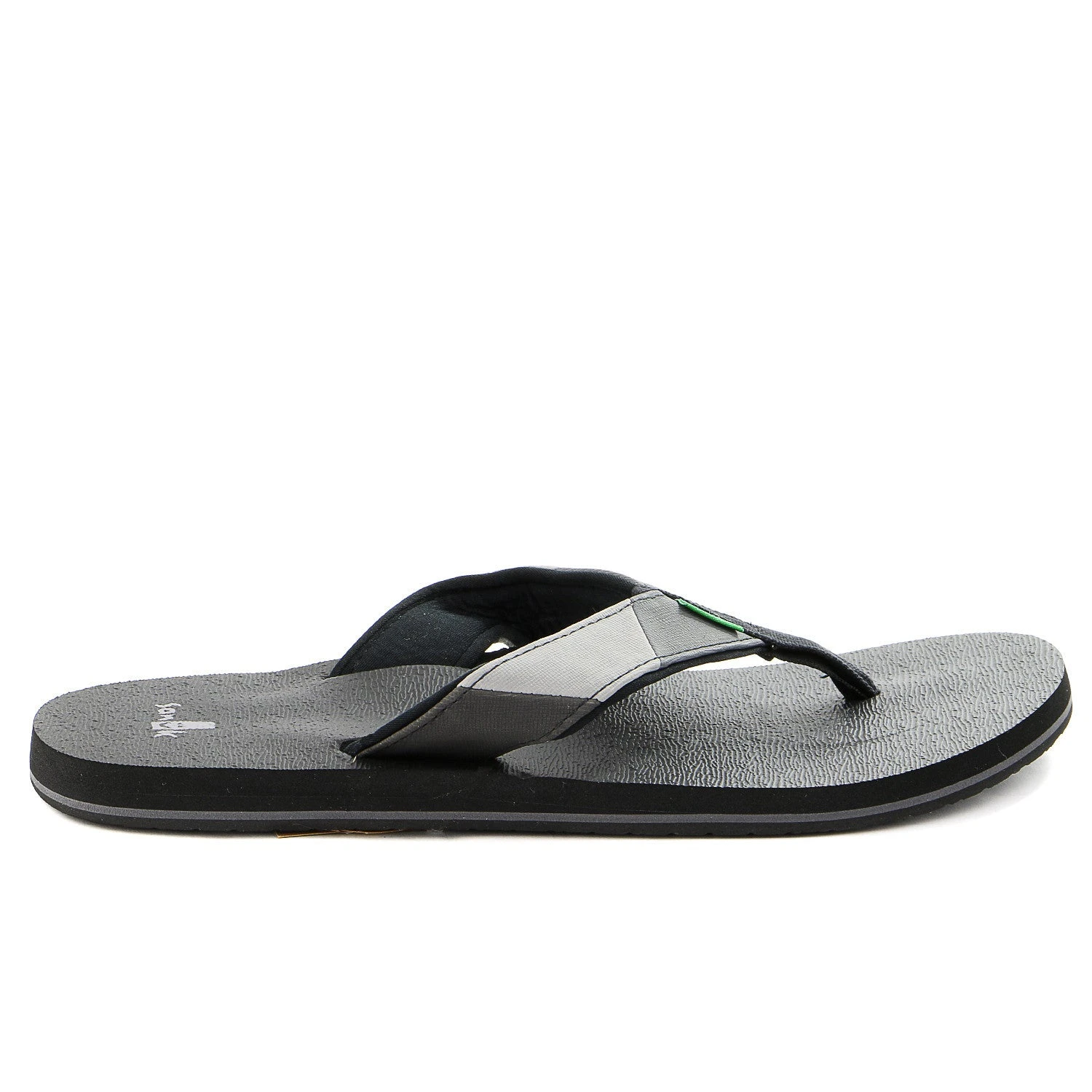 Sanuk Block Party Flip Flop - Black/Charcoal - Mens 1 Sanuk Block Party Flip Flop - Black/Charcoal - Mens