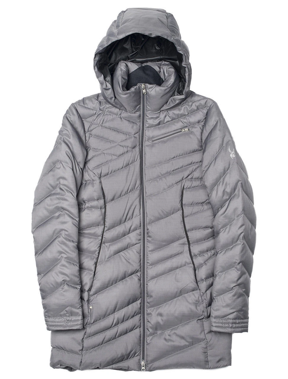 Spyder Timeless Long Down Jacket Hooded Coat - Womens 3 Spyder Timeless Long Down Jacket Hooded Coat - Womens - Image 3